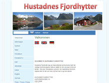 Tablet Screenshot of hustadnes-fjordhytter.no